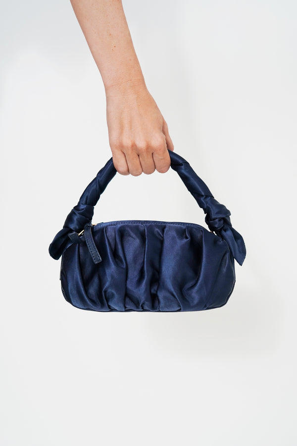 MOI&SASS SATIN NAVY BAG