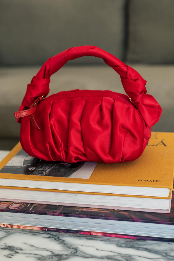 MOI&SASS SATIN RED BAG