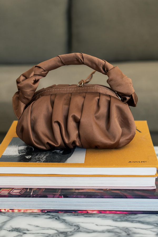 MOI&SASS SATIN CAMEL BAG