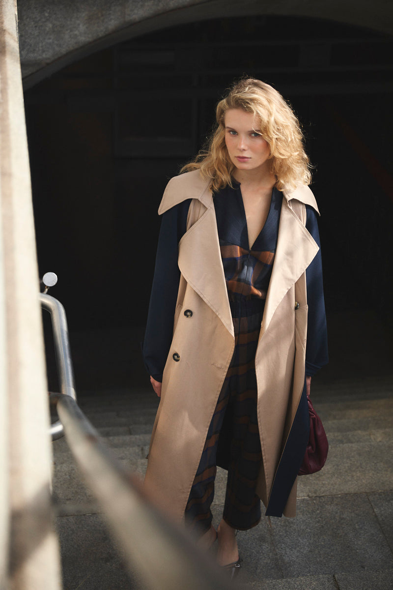 TRENCH-COAT PORTE RAIN BICOLOUR