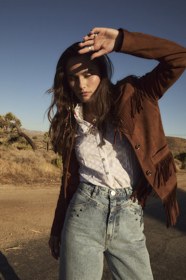 NEVADA SUEDE BROWN JACKET