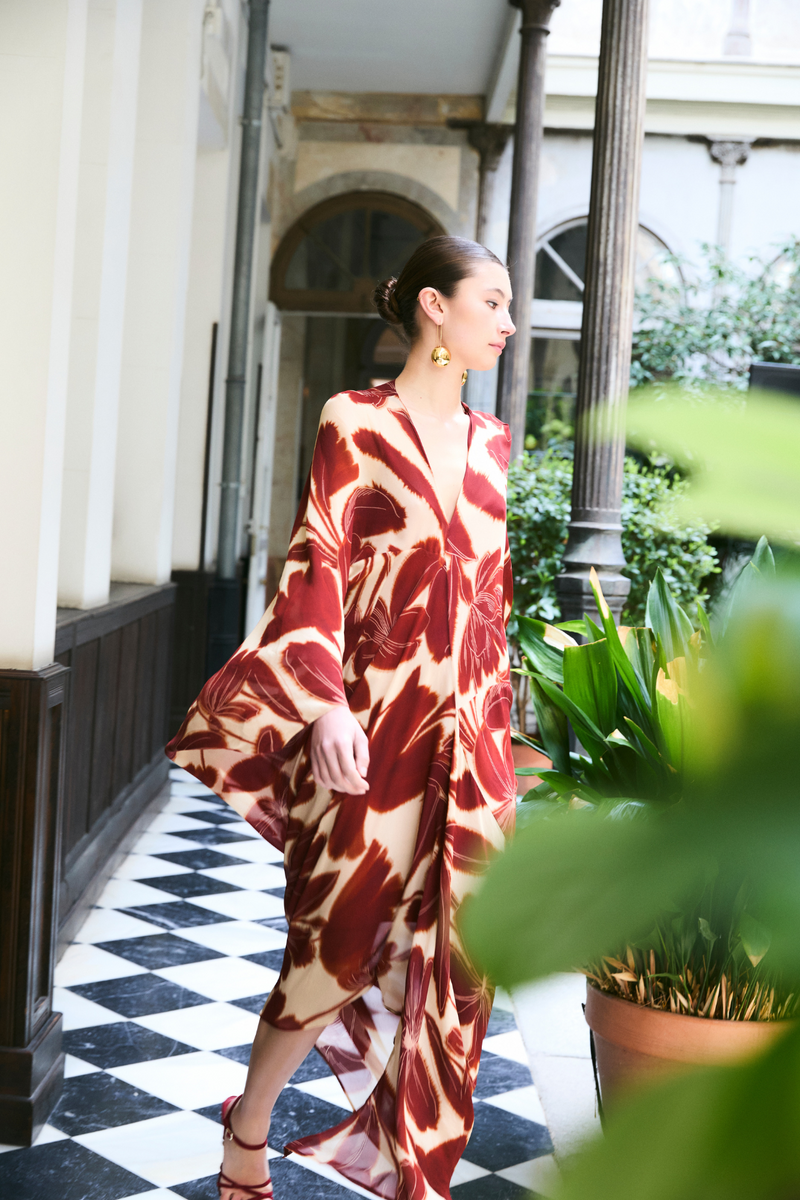 VESTIDO VERO NENUFAR CARMESI
