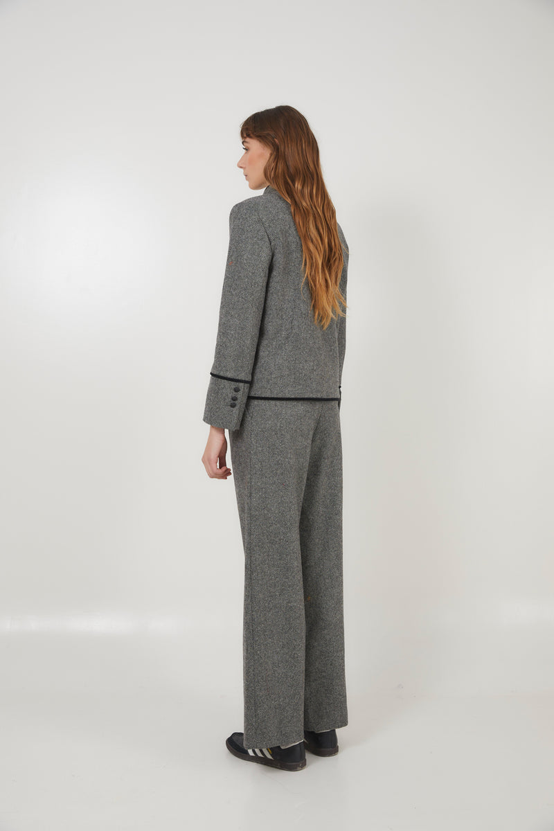 PANTALON BOBY CHEVIOT GRIS