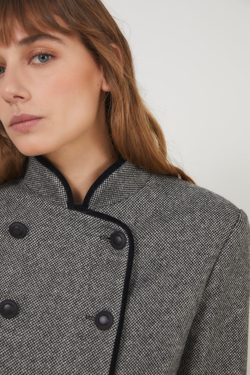 VIENNA CHEVIOT GREY JACKET