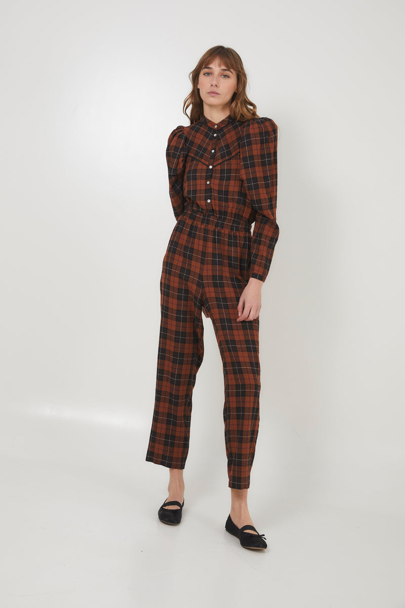 FAROL MADRAS TILE JUMPSUIT