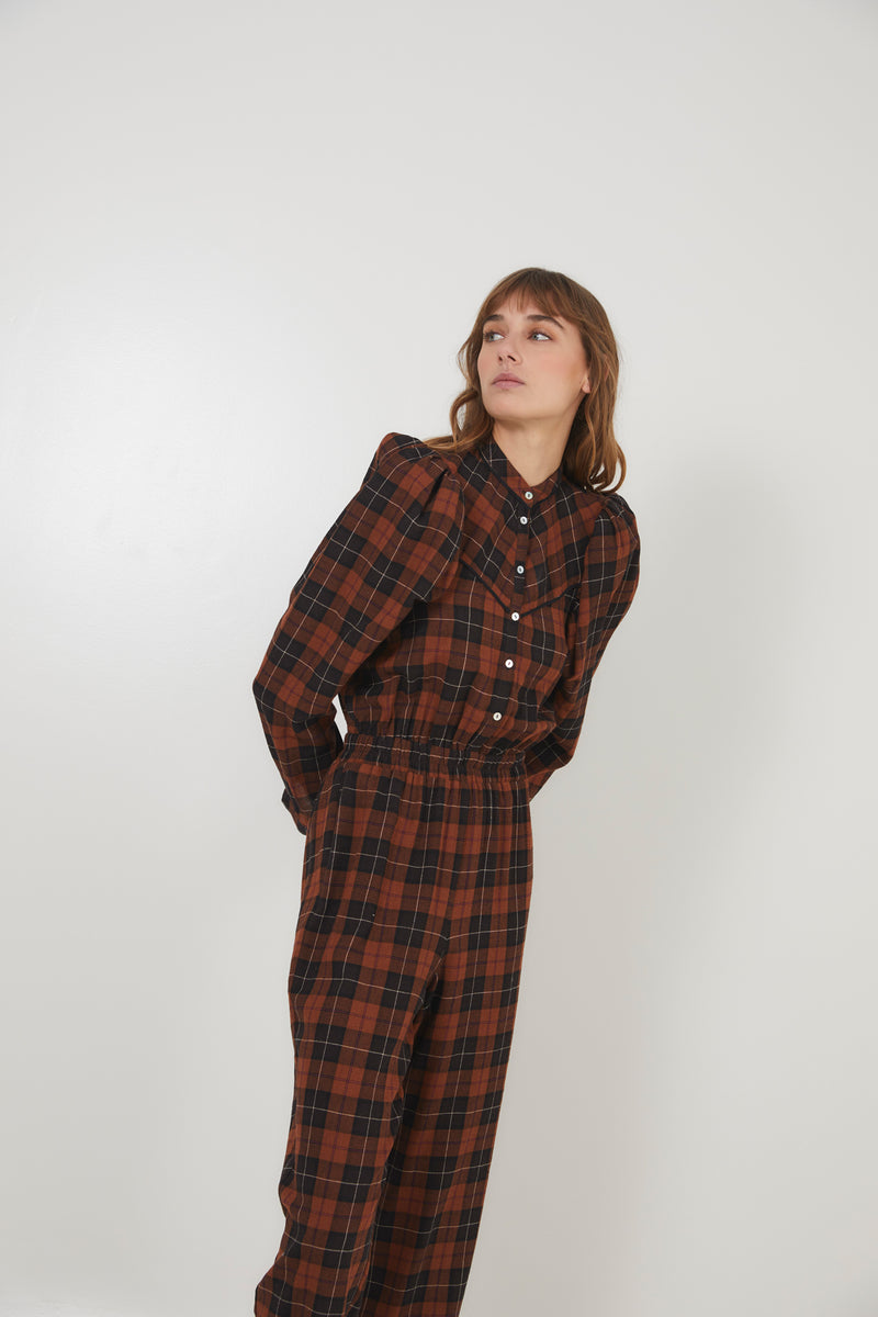 FAROL MADRAS TILE JUMPSUIT