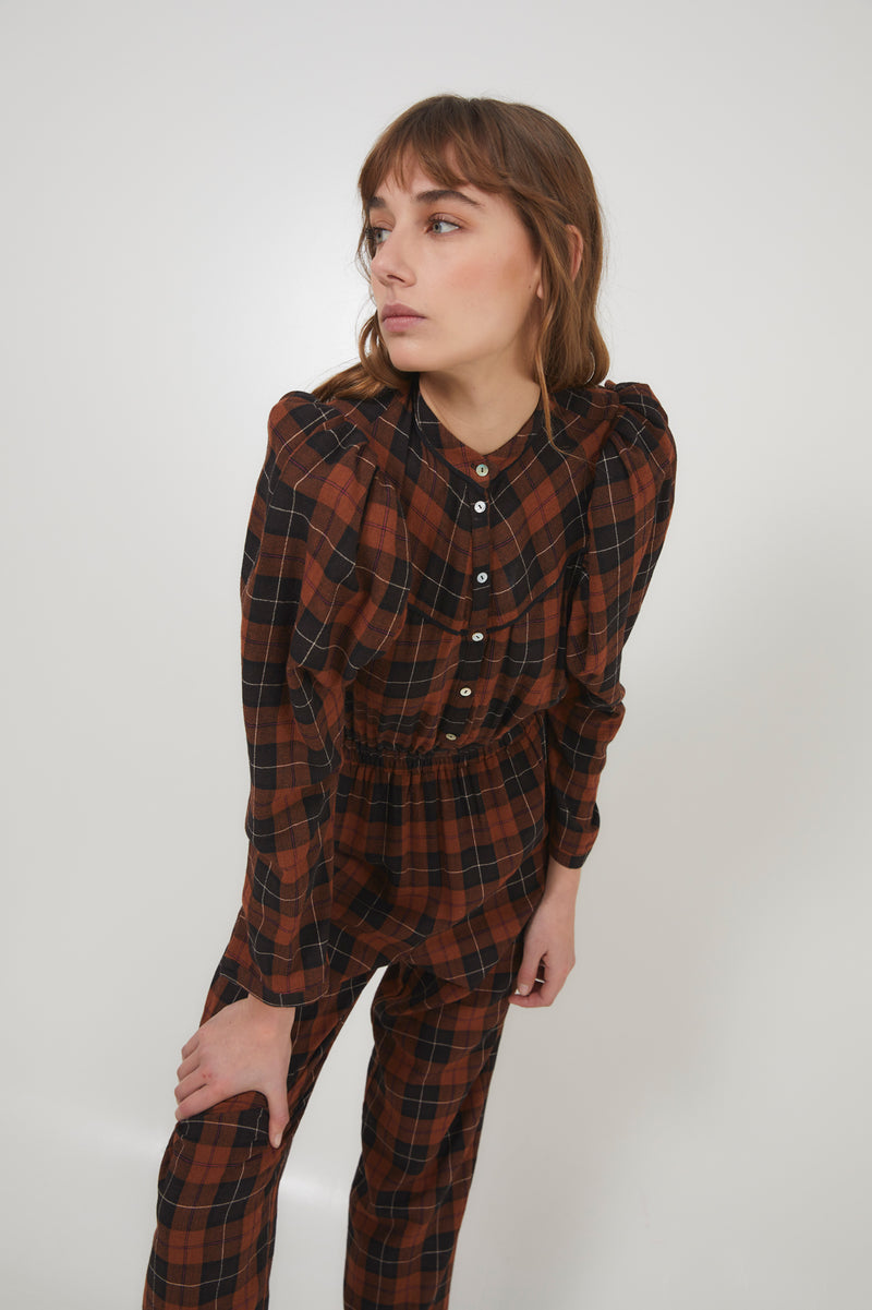 FAROL MADRAS TILE JUMPSUIT