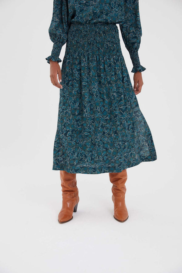 CARMEN PASLEY BLUE SKIRT