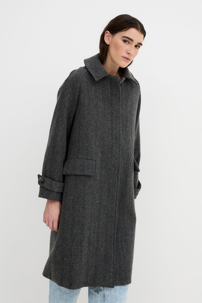 OXFORD ESPIGON GREY COAT