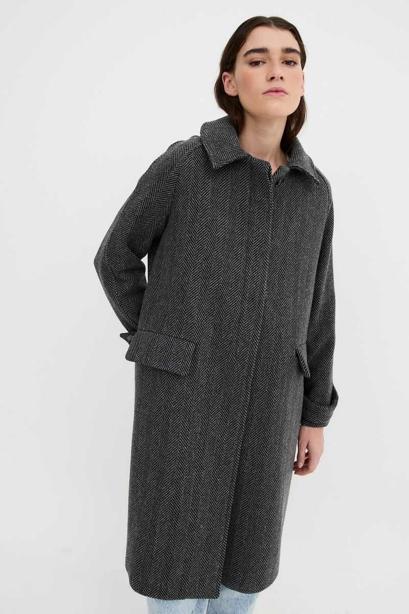 OXFORD ESPIGON GREY COAT