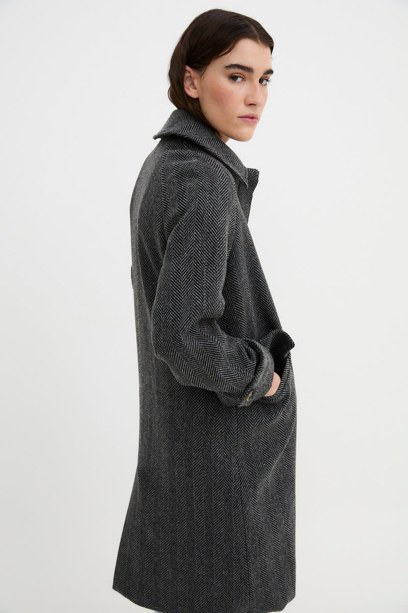 OXFORD ESPIGON GREY COAT