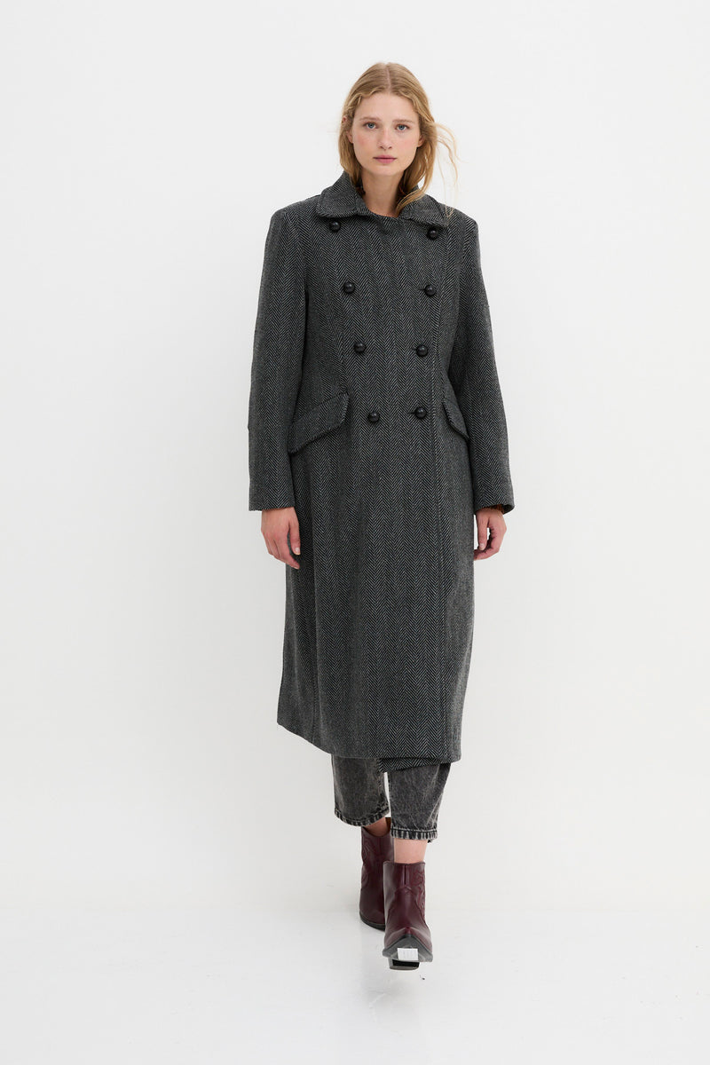 MANTEAU CARMEN ESPIGON GRIS