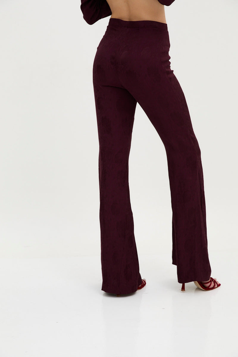 PANTALON SIRIN JCQ RETRO BORDEAUX