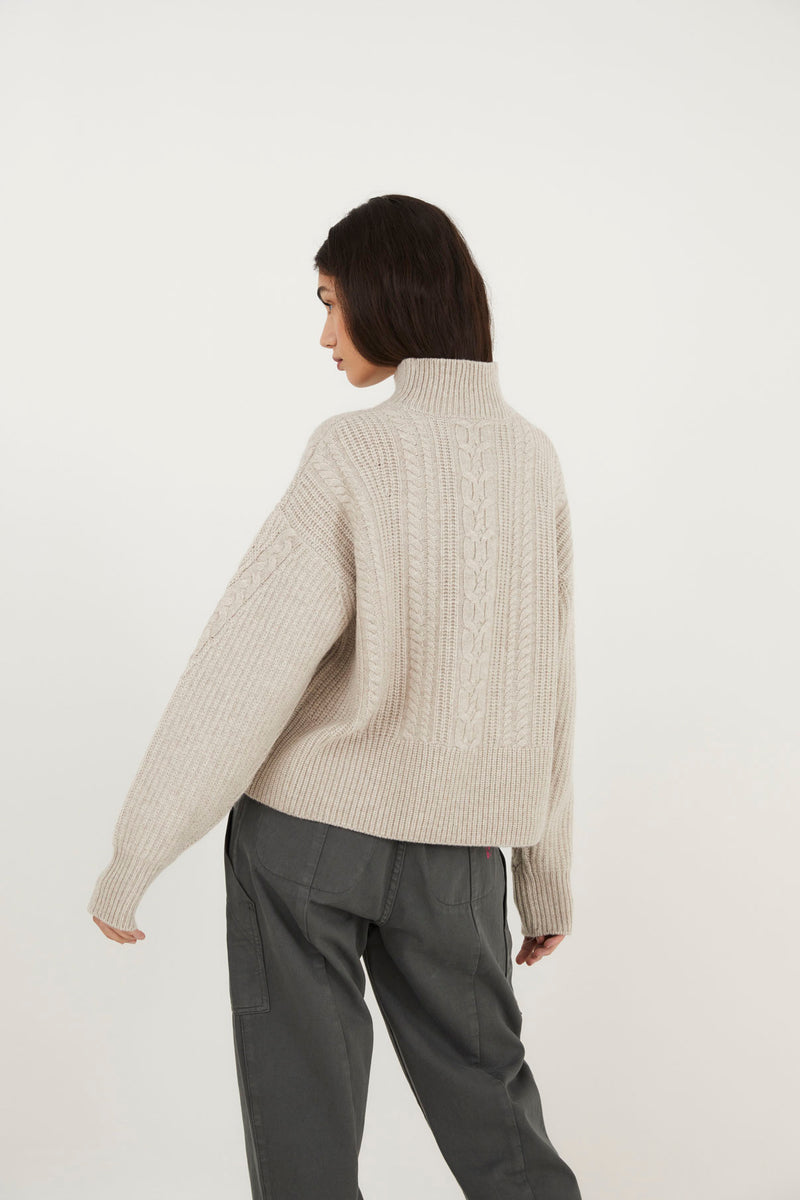 EIGHTS KNITTED BEIGE JUMPER