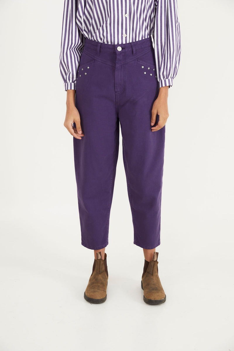 LUCCI STUD PURPLE JEANS