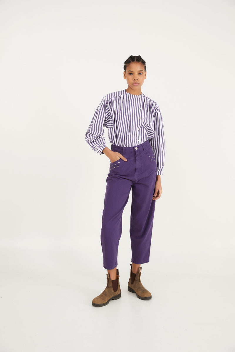 LUCCI STUD PURPLE JEANS