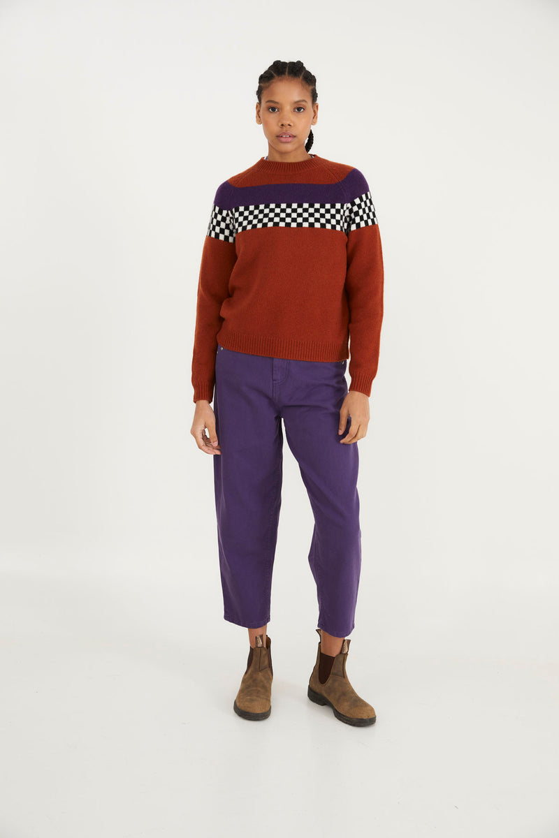 DAMERO KNITTED TILE JUMPER