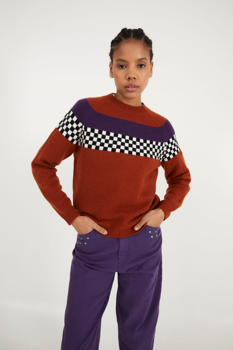 DAMERO KNITTED TILE JUMPER