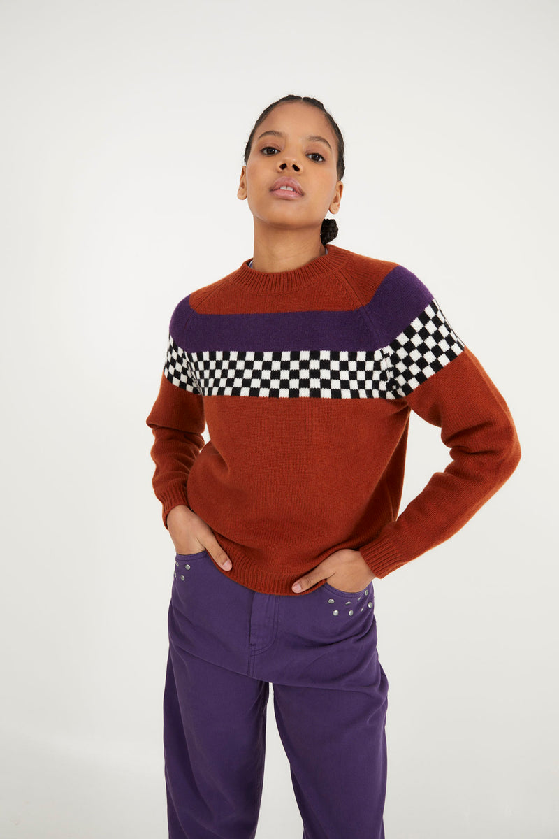 DAMERO KNITTED TILE JUMPER