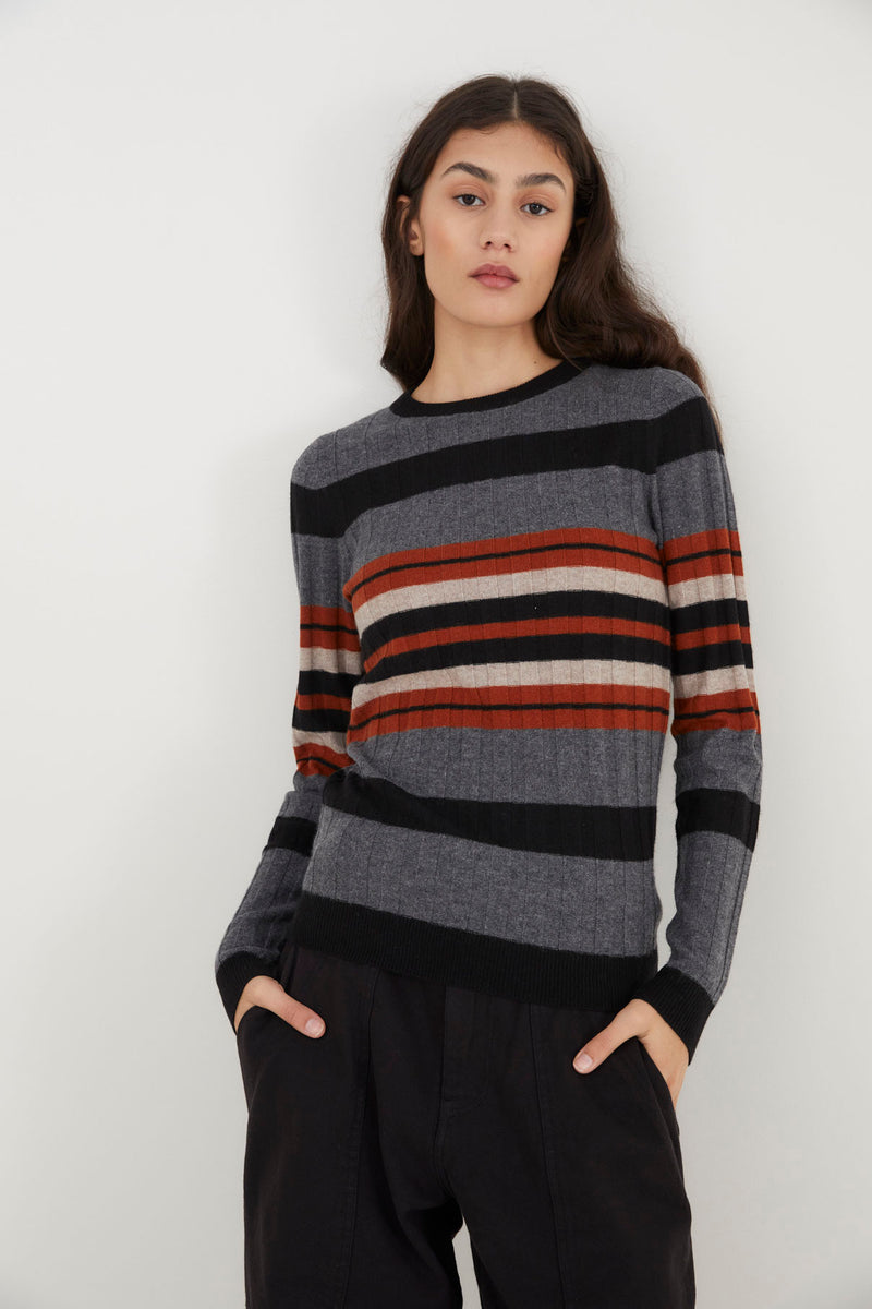 CANALE STRIPED BEIGE JUMPER