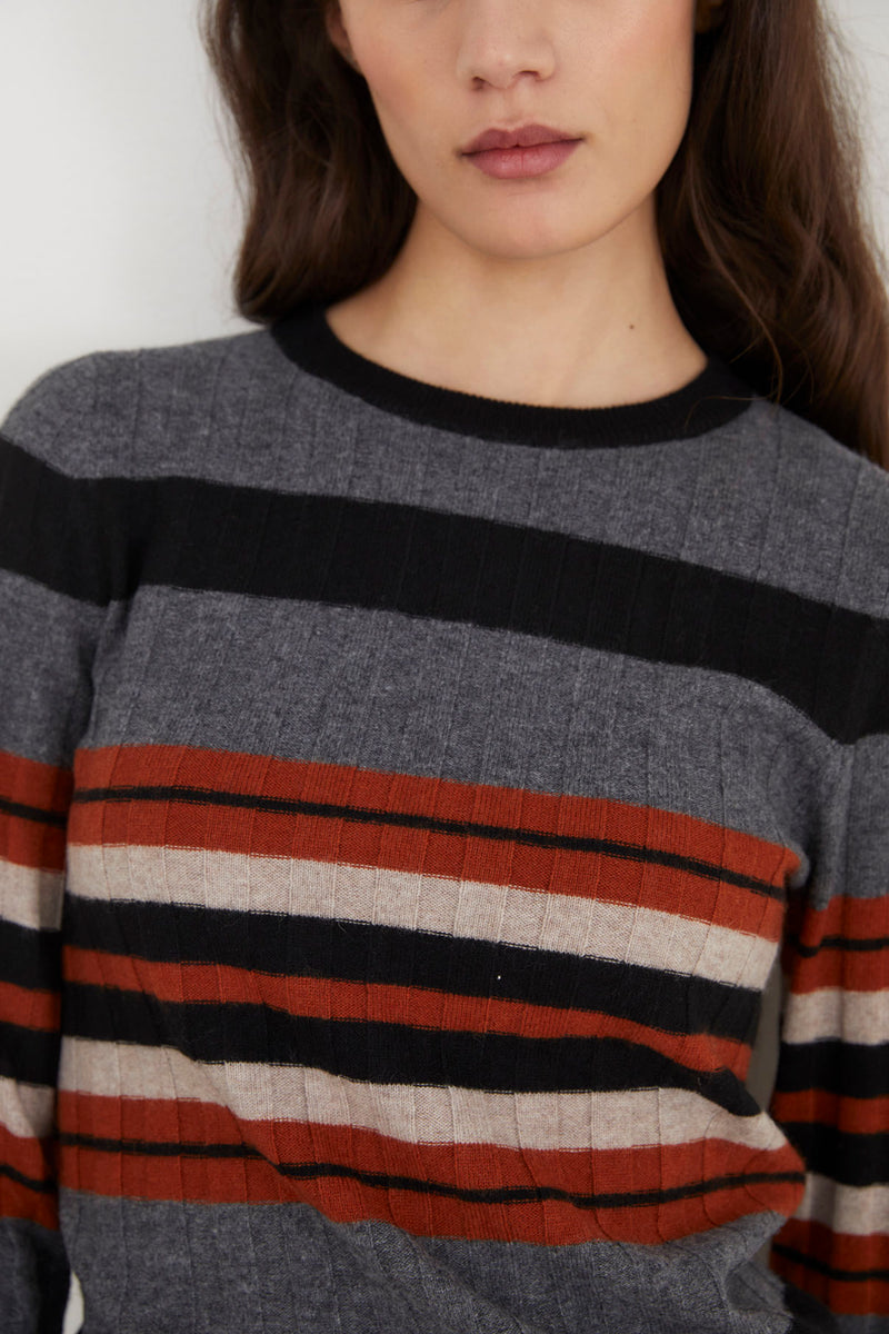 CANALE STRIPED BEIGE JUMPER