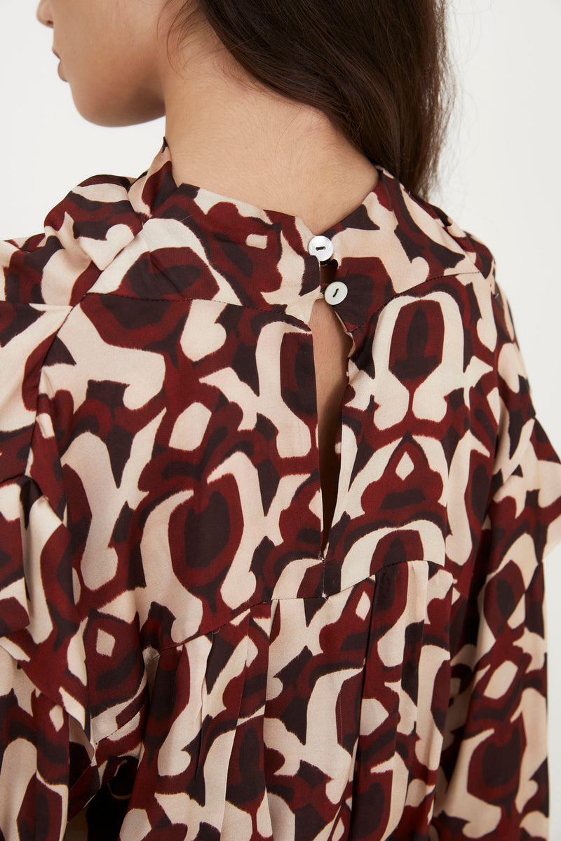 JUANITA CELOSIA TILE BLOUSE