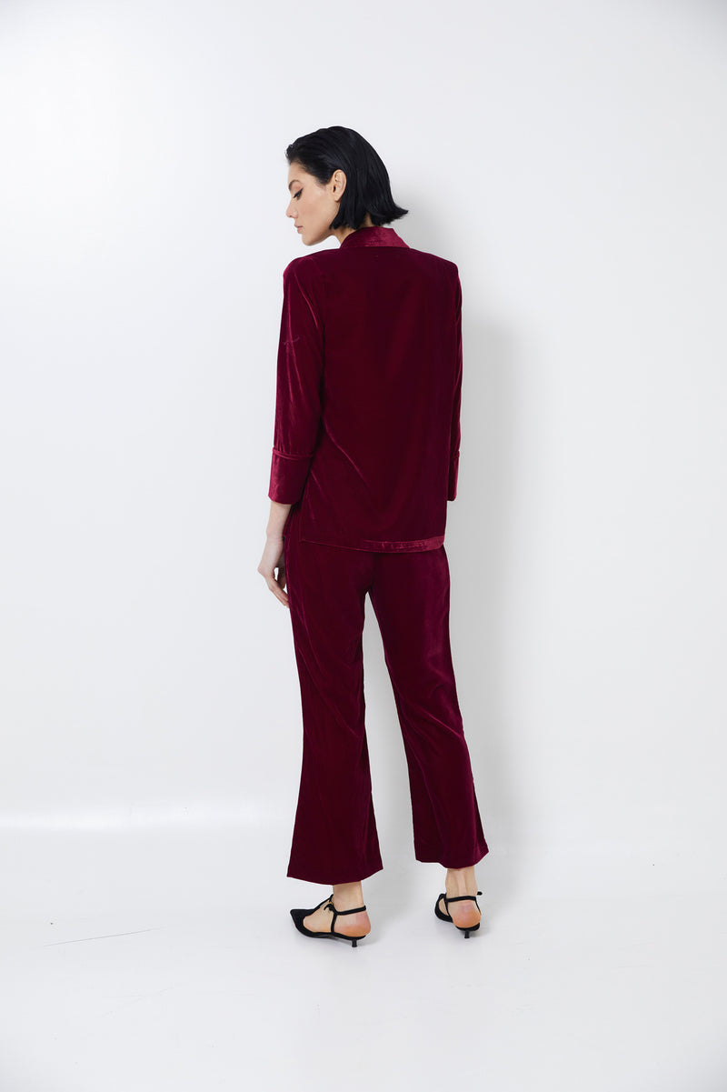 ICON VELVET PLUM JACKET