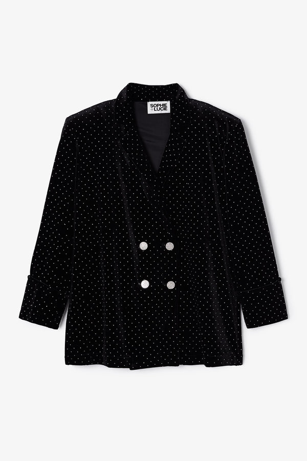 ICON VELVET STUDS JACKET