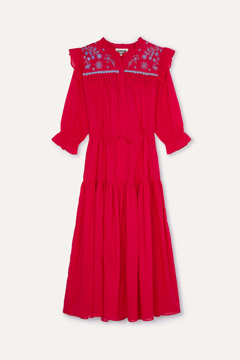 MAR VOILE RED DRESS