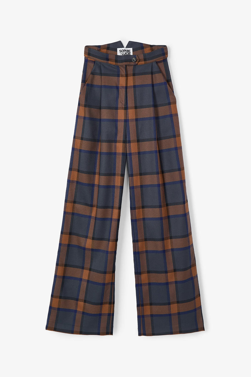 PANTALON WOODY ESCOCIA BLEU