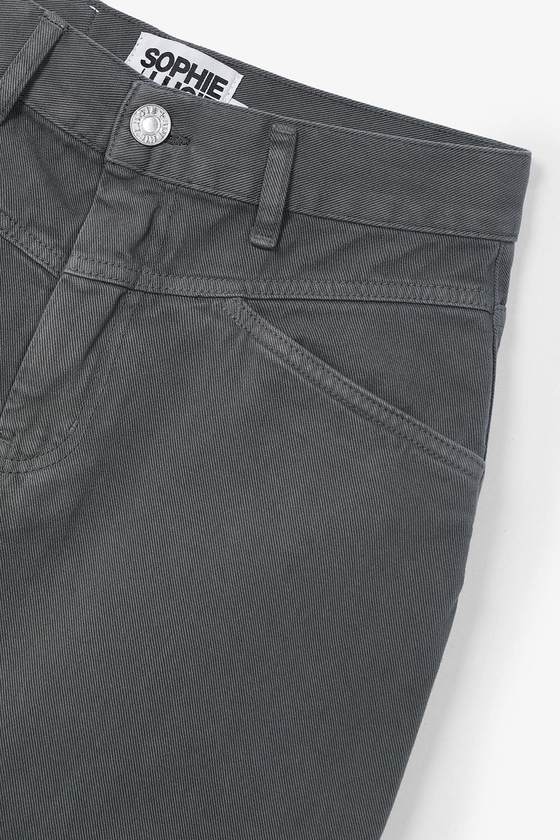 DENIM TWILL GREY SKIRT