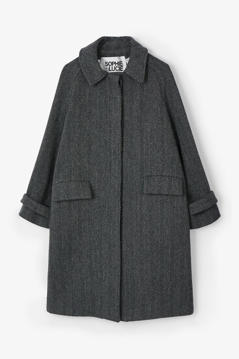 OXFORD ESPIGON GREY COAT