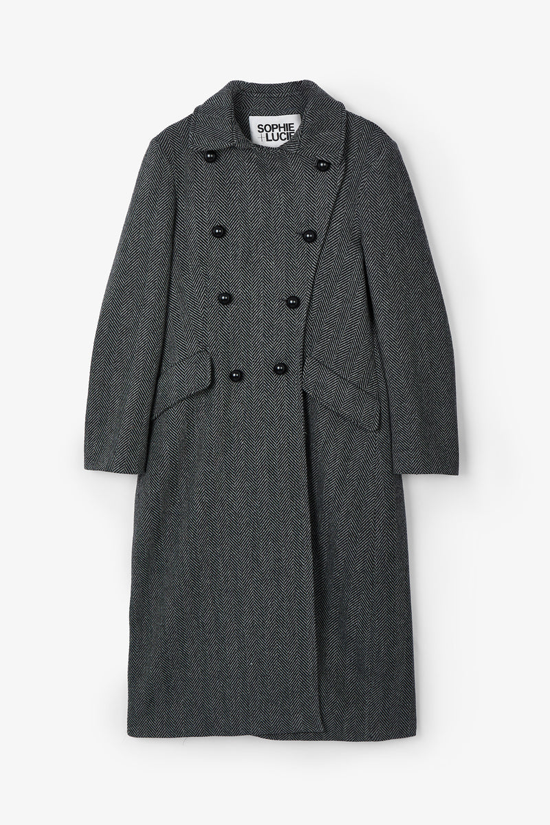 MANTEAU CARMEN ESPIGON GRIS