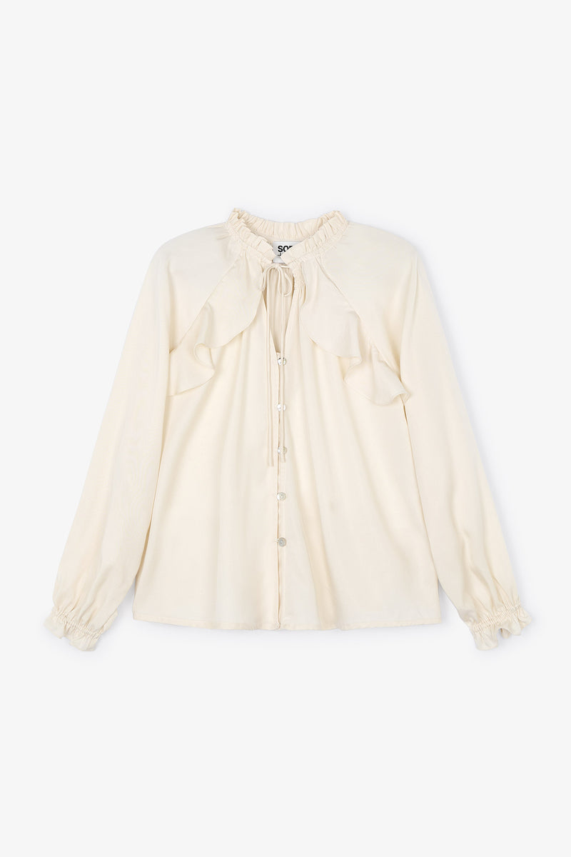 OLIMPIA ECRU BLOUSE