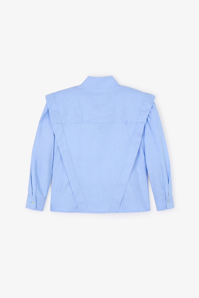 FONTI OXFORD BLUE BLOUSE