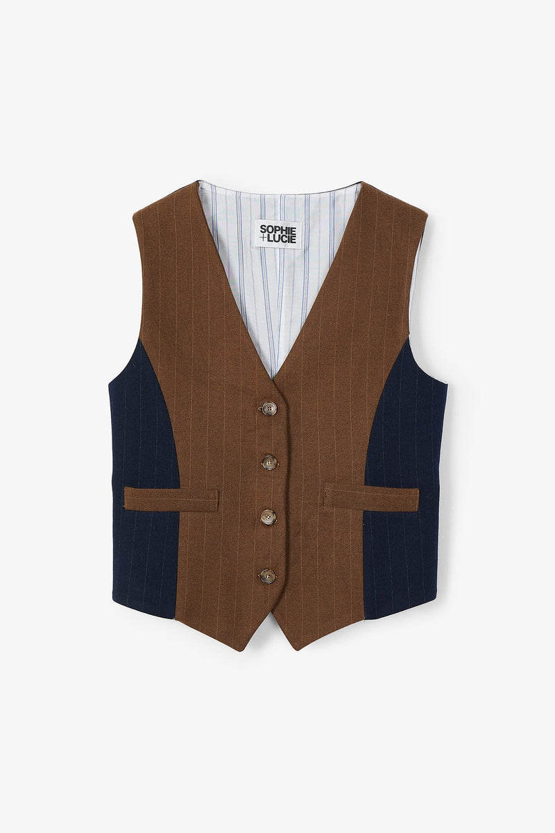 MEN'S DIPLOMATIC MIX NAVY WAISTCOAT