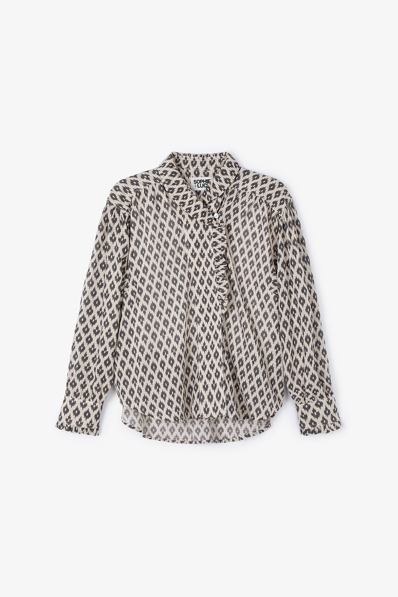 MARIBEL GOBI GREY BLOUSE