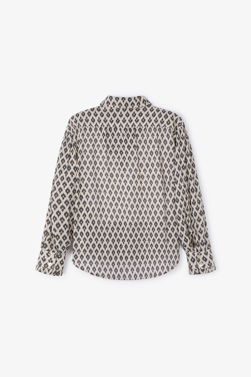 MARIBEL GOBI GREY BLOUSE