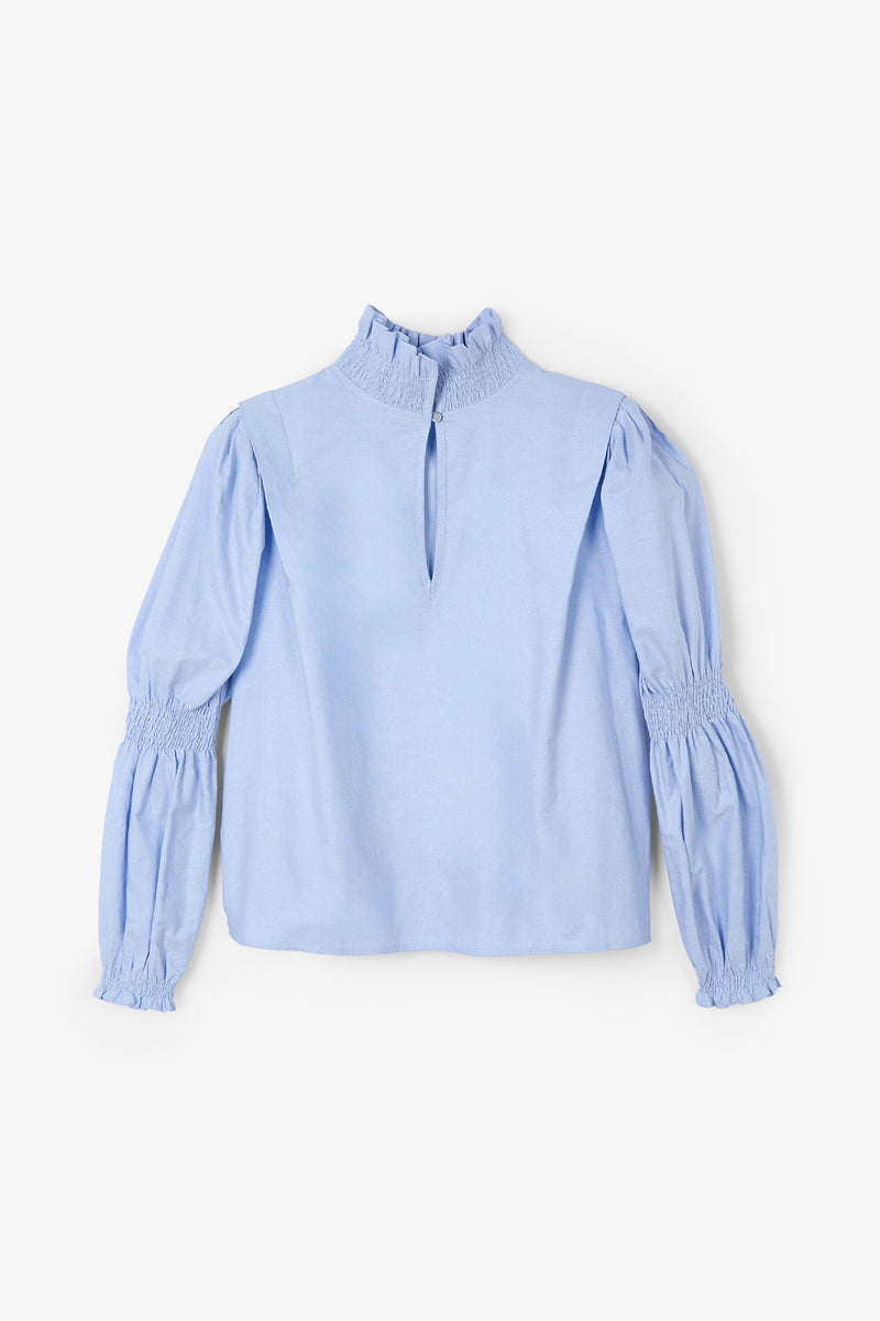 GOTA OXFORD BLUE BLOUSE