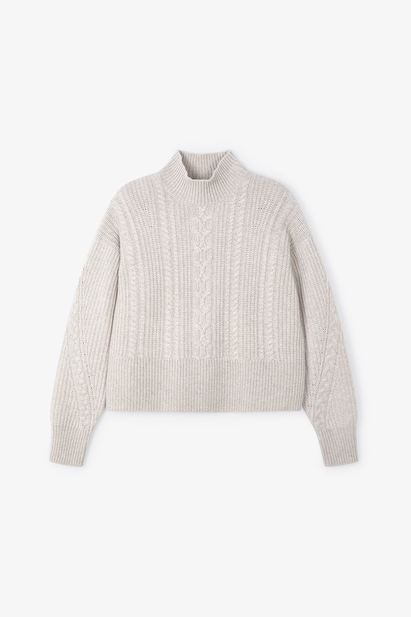 EIGHTS KNITTED BEIGE JUMPER