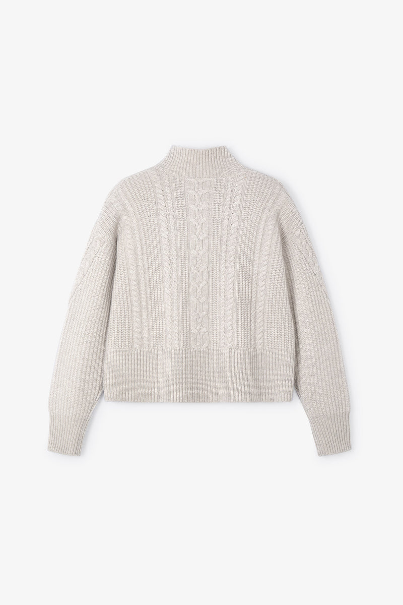 EIGHTS KNITTED BEIGE JUMPER