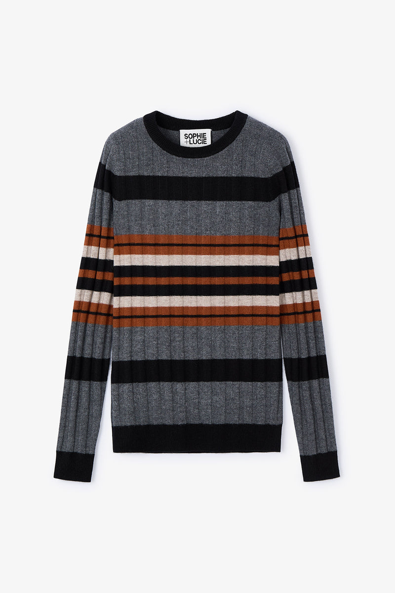 CANALE STRIPED BEIGE JUMPER