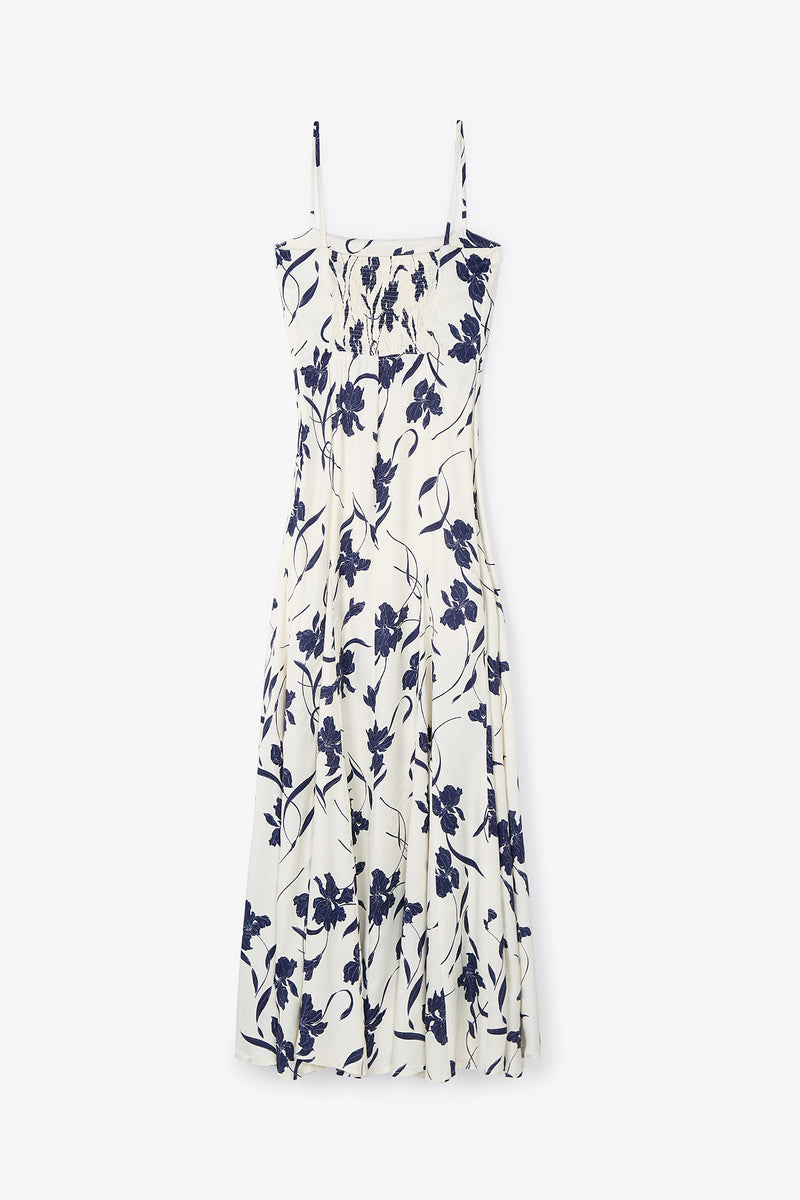 CORINTIA ORCHID NAVY DRESS