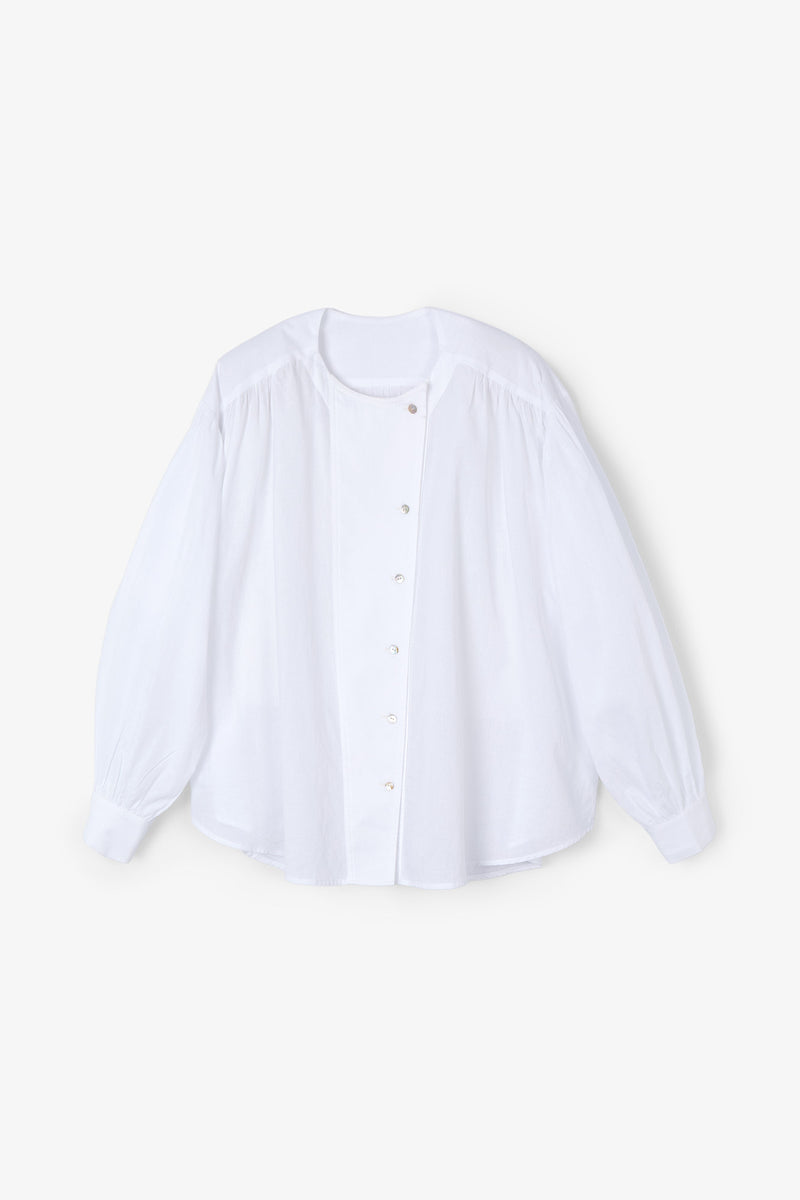 BLOUSE TIRSO VOILE BLANCHE