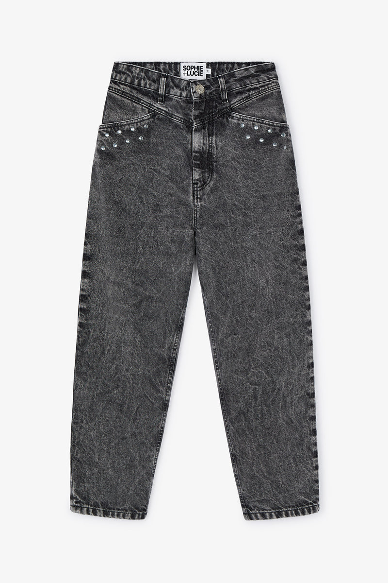 JEANS LUCCI TACHAS GRIS BLEACH