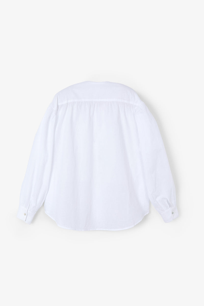 TIRSO VOILE WHITE BLOUSE