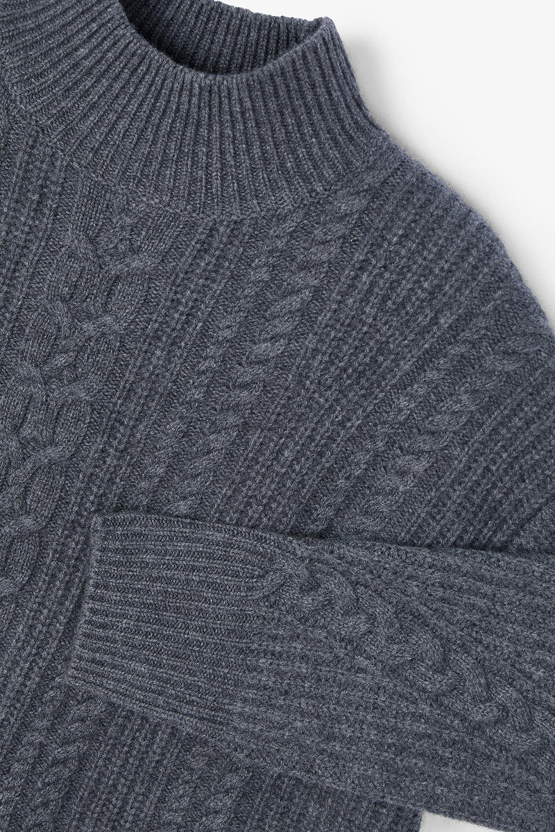 EIGHTS KNITTED GREY JUMPER