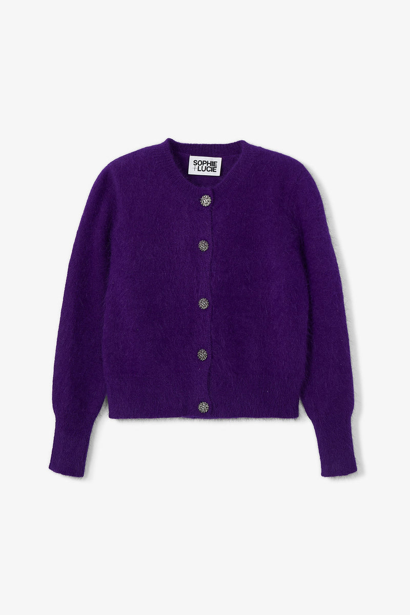 CHAQUETA LUISA PUNTO MORADO