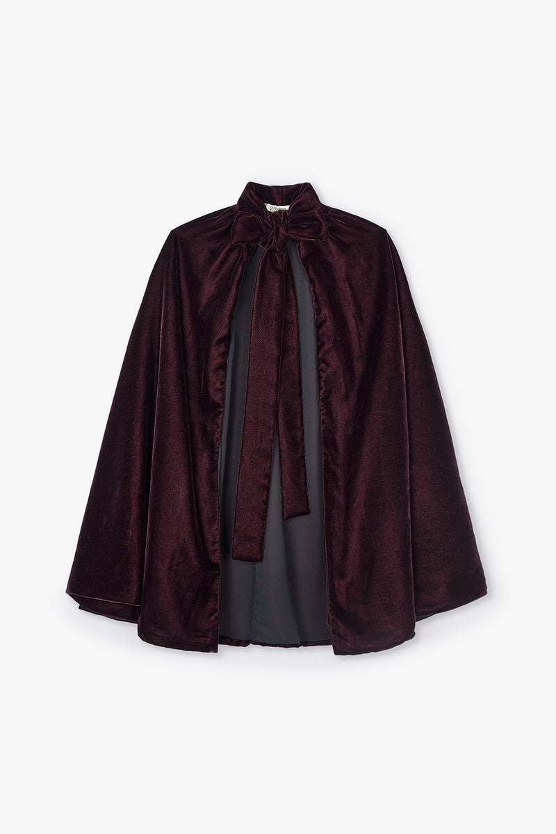 CAPE LAZADA DE VELOURS DE VIN