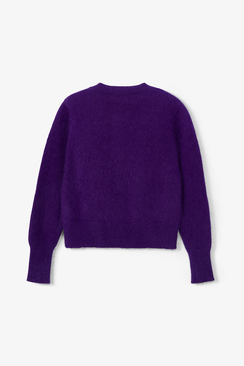 LUISA KNITTED PURPLE JACKET